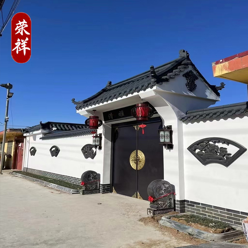 屋顶装饰连锁瓦欧式连锁瓦屋面瓷质彩瓦大西瓦釉面琉璃瓦