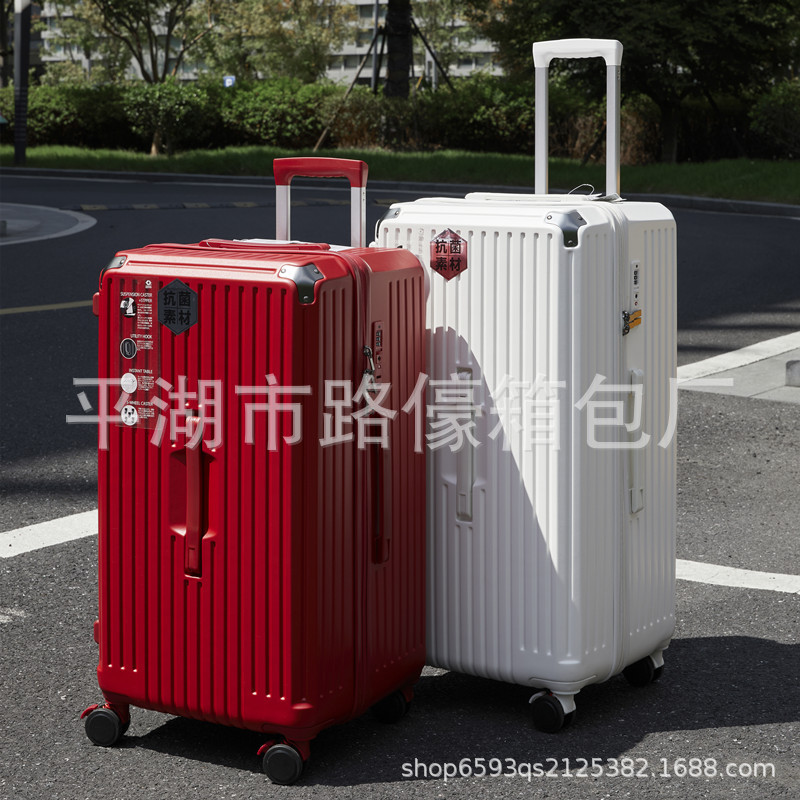 Super Large Capacity Luggage Case Women's 32-inch Spring Shock Absorbing Brake Universal Wheel Suitcase Men's Zipper Leather Case Student Super Large Capacity Luggage Case Women's 32-inch Spring Shock Absorbing Brake Universal Wheel Suitcase Men's Zipper Leather Case Student