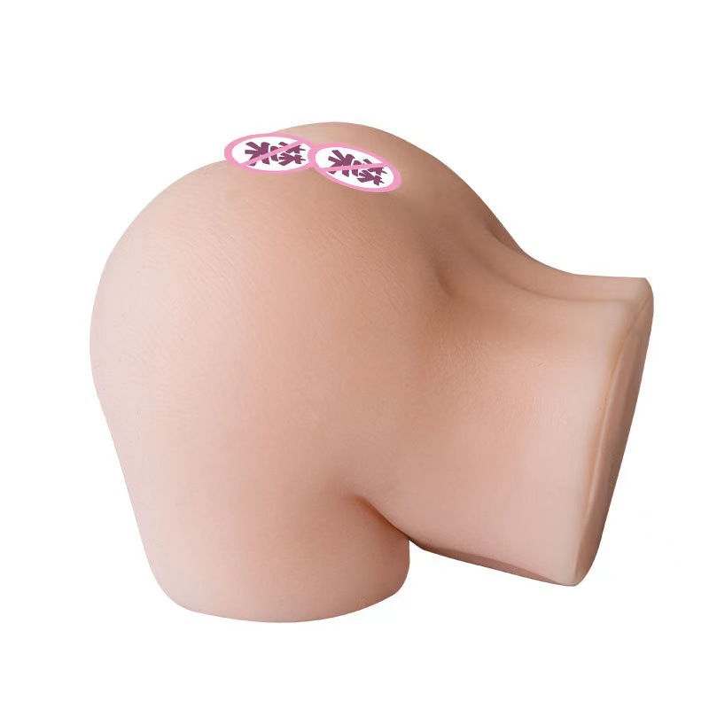 Dual-Channel TPE Male Masturbator with Realistic Buttock Design, Portable Adult Toy — detail image 2