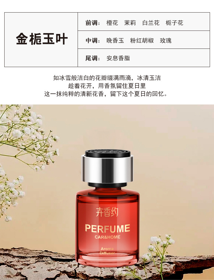 Gardenia Car Aromatherapy Car Perfume Car Fragrance Car Odor Removal Pregnant Women and Infants Can Use