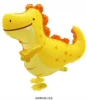 Walking yellow love dinosaur