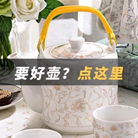 Ceramic glass big teapot, set