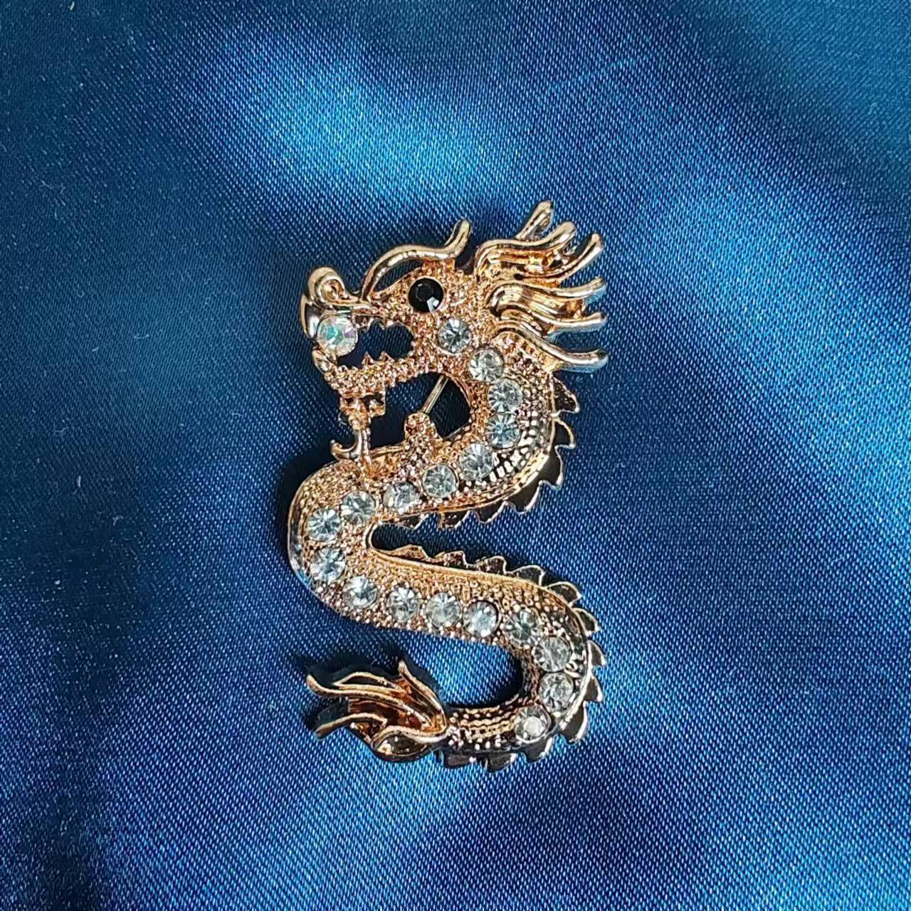 Chinoiserie Cool Style Dragon Alloy Plating Unisex Brooches display picture 12