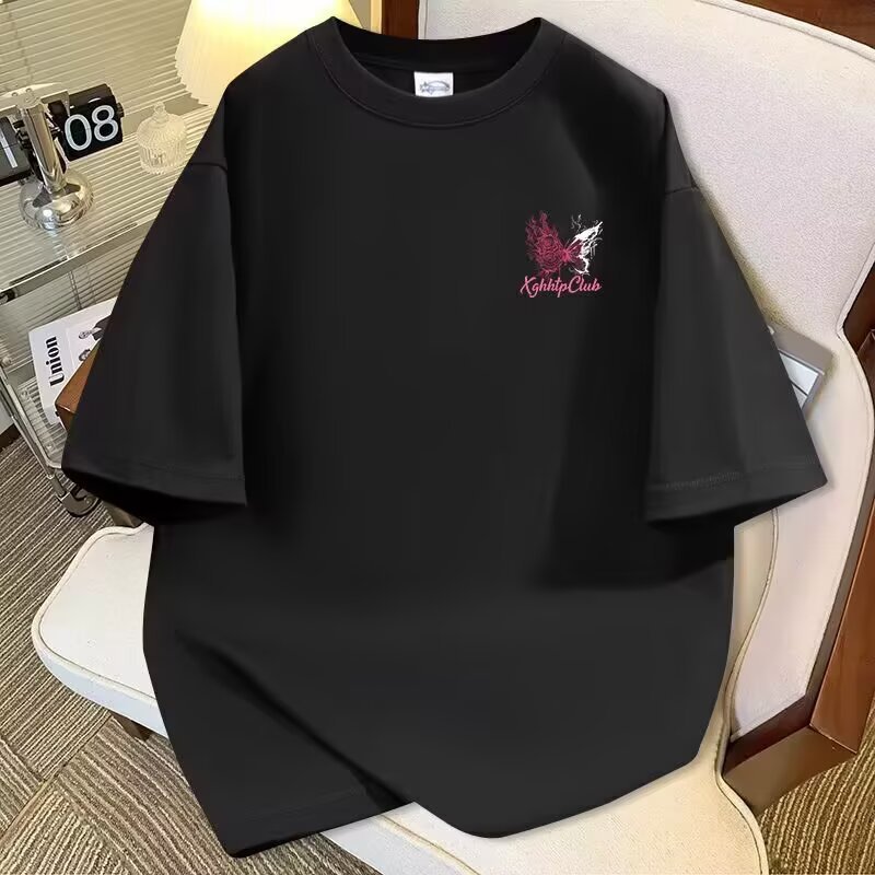 T-shirt oversize con stampa farfalla per uomo e donna_voghion.com