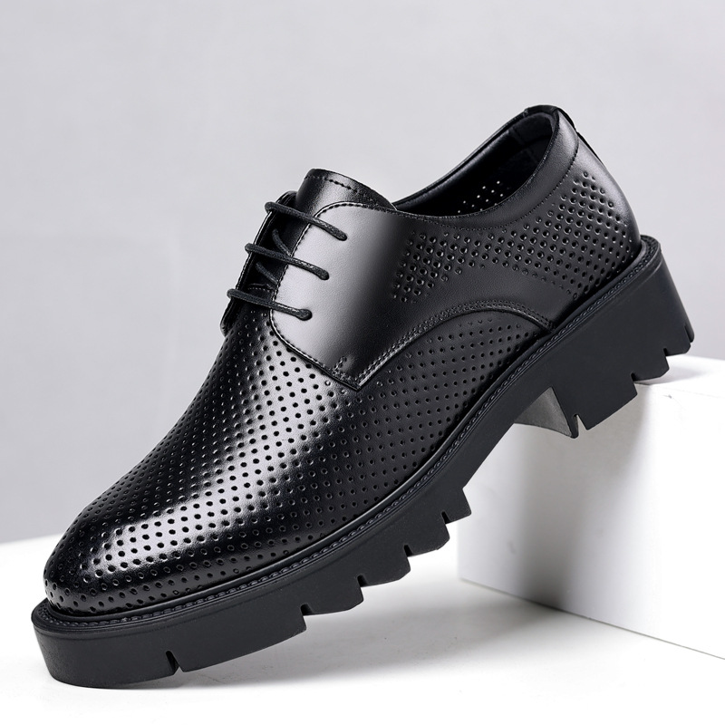 10cm Men's Height-Increasing Shoes, Breathable Business Formal Shoes with Hidden Height Increase, 8cm Wedding Shoes, Wenzhou Men's Shoes, Dropshipping