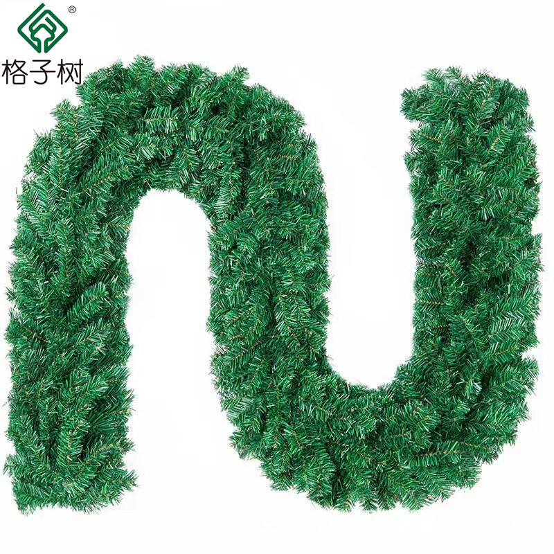 グリーン PVC クリスマス籐 2.7m クリスマスぶら下げ枝模擬籐クリスマス装飾籐卸売|undefined