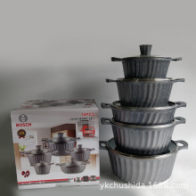 Whole sale new 10 pcs die-cast Aluminum Kitchen cookware set