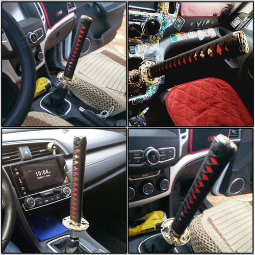 Cross-border best-selling car universal modification parts samurai knife handle gear shift lever manual extended shift lever extension rod