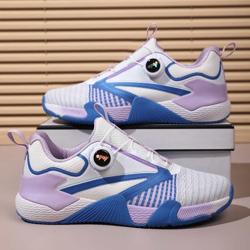 Transfronterizos de verano transpirables zapatos de bádminton profesionales para niños niñas zapatos antideslizantes y resistentes al desgaste zapatos deportivos de goma para niños