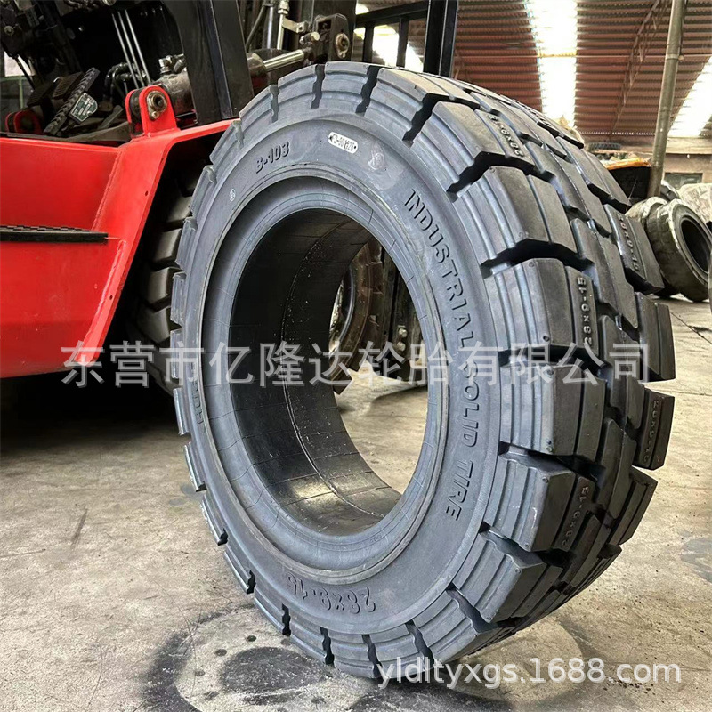 叉车实心轮胎杭叉合力龙工3/3.5吨前轮28*9-15后轮6.50-10充气胎