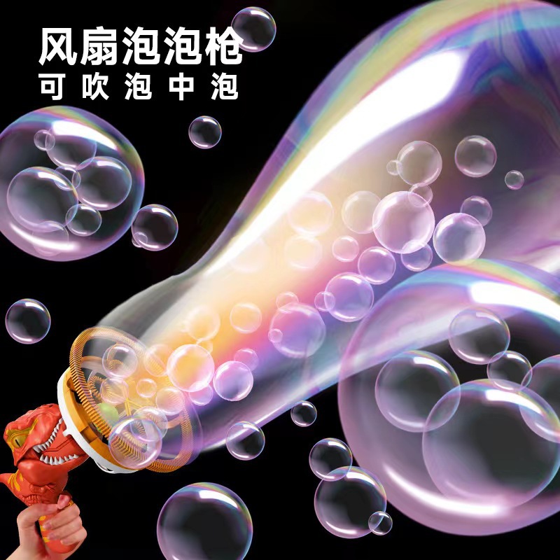 2023 Trendy Giant Bubble Machine for Kids - Handheld Fully Automatic Bubble Machine with Dinosaur Toy Design