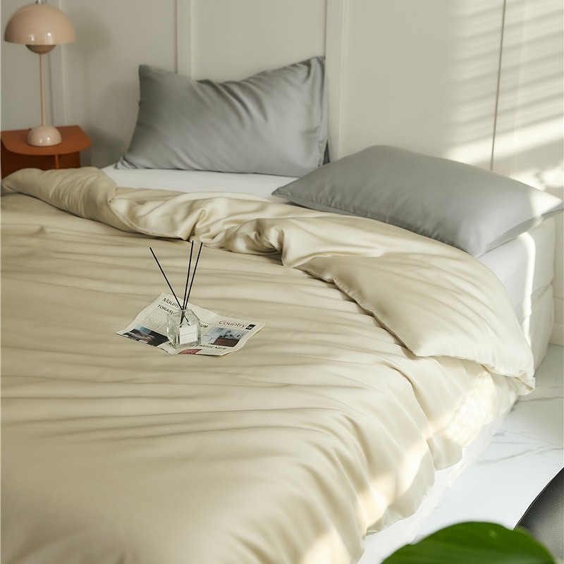 100本のlf蘭精天糸布団カバー単品純色枕カバー裸睡眠ライゼル繊維シーツシーツシーツ単品夏