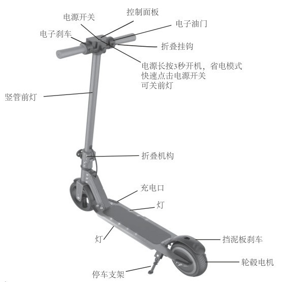 Scooter eléctrico transfronterizo asistido por niños scooter plegable scooter recargable mini coche de juguete para niños