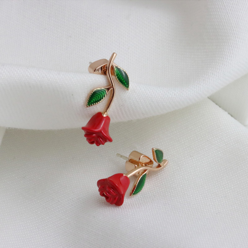 1 Par Elegante Dulce Rosa Cobre Pendientes display picture 4