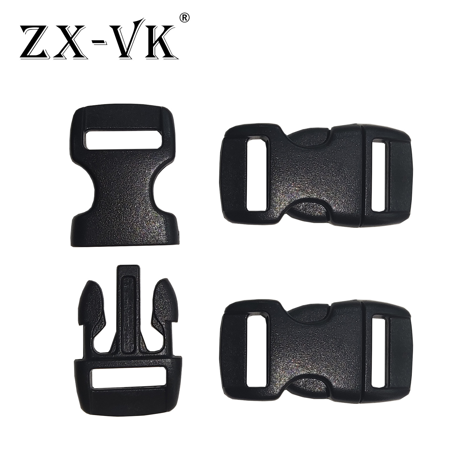 En stock al por mayor 10mm accesorios de equipaje hebilla de plástico mochila de plástico hebilla niño y madre tarjeta hebilla Correa hebilla ajustable hebilla image 4