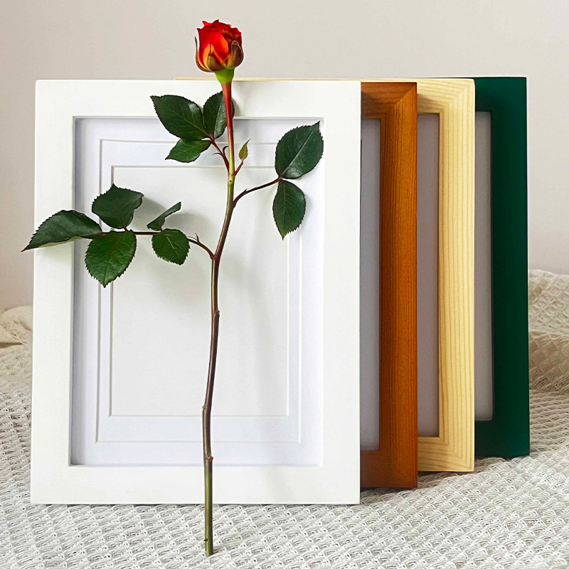 Solid Wood Photo Frame for Mounting, Tabletop or Wall Hanging, A4, A3, 4K, 8K, 16-Inch, 20inch 24inch Photo Puzzle Frame