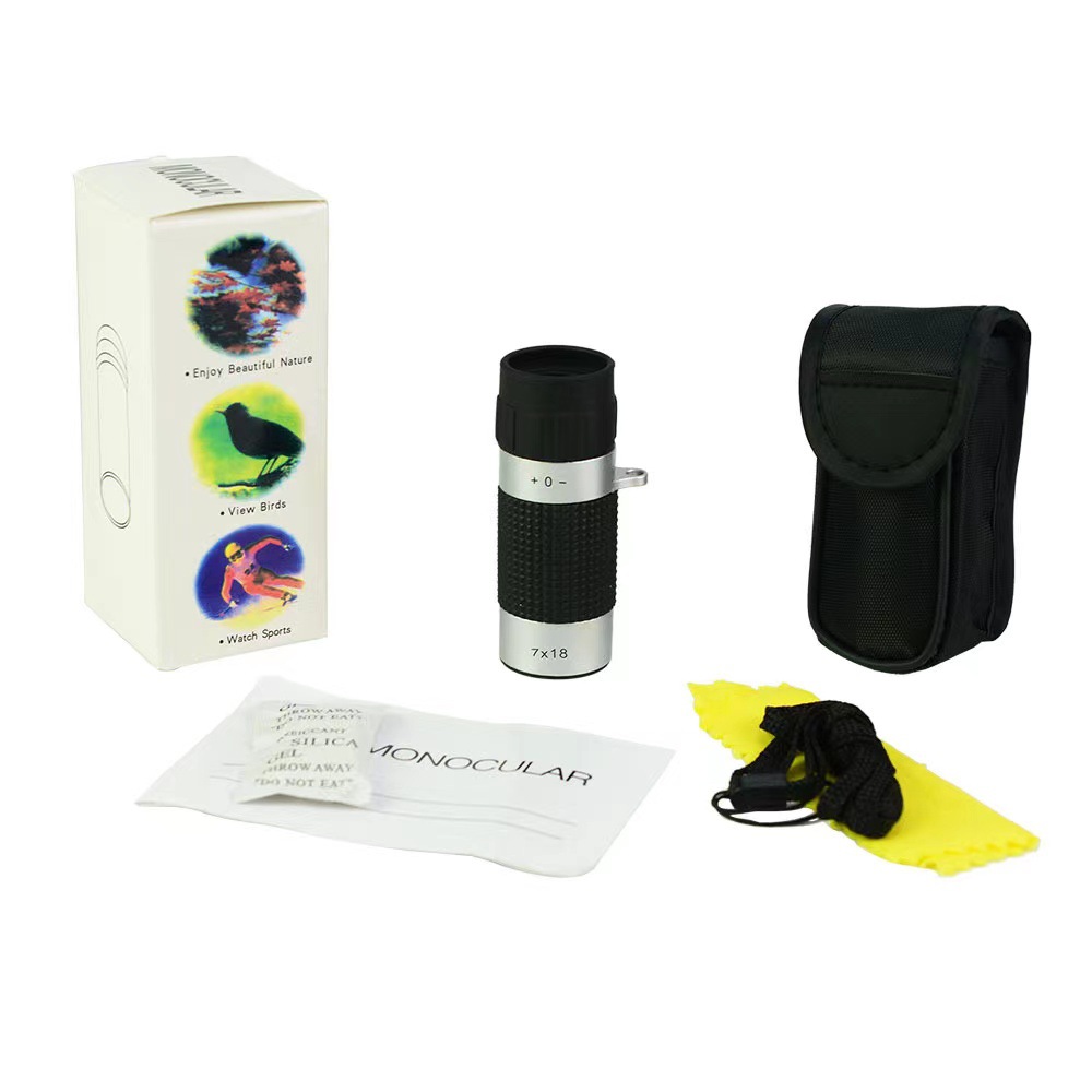 跨境直销新款7X18单筒无感夜视测距高尔夫测距仪望远镜户外测距仪