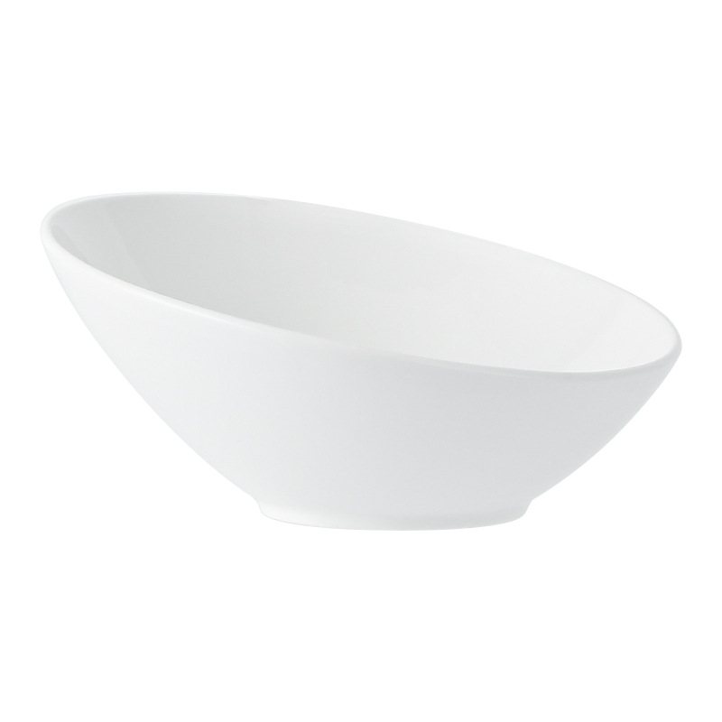 Tacos de ensalada de frutas simples, platos de sopa de forma especial, platos de sopa de alta calidad, platos de cerámica de restaurante occidental, platos de frutas yogurt