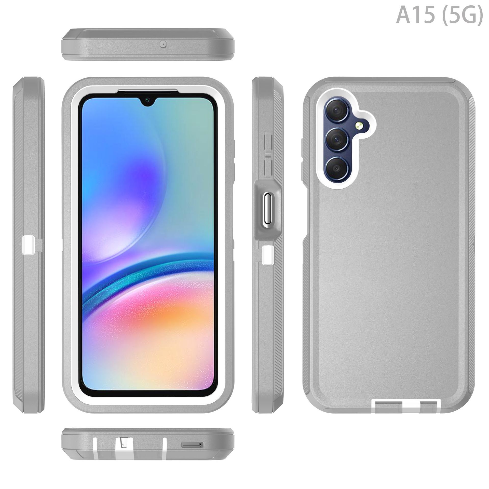 适用SAM三星GALAXY A15 5G防尘防摔防震手机壳三合一三防保护套