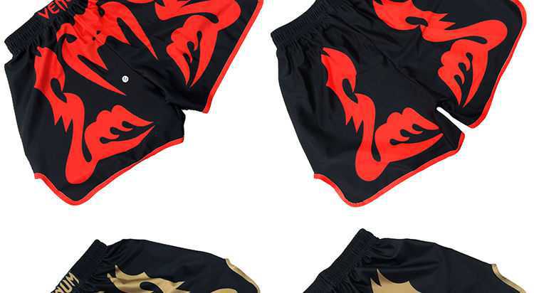 Muay Thai shorts men's boxing loose combat martial arts running sports fitness training fight MMA fight pants 16