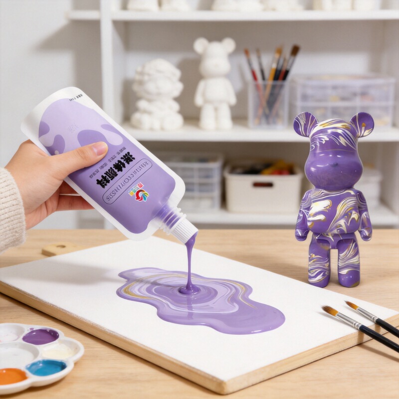 Fluid Coloring Acrylic Paint Painting Graffiti DIY Stall Handmade Plaster Doll 100ml Paint Fluid Coloring Acrylic Paint Painting Graffiti DIY Stall Handmade Plaster Doll 100ml Paint