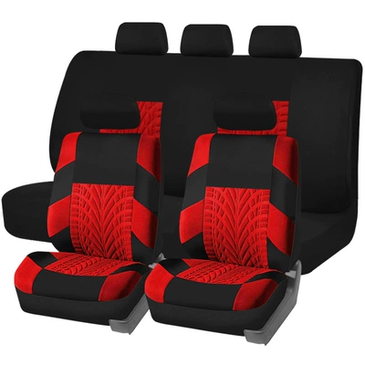 Universal seat cover – Household Waterproof Anti-Slip Fully Surrounded - red-style-a-4-piece-set