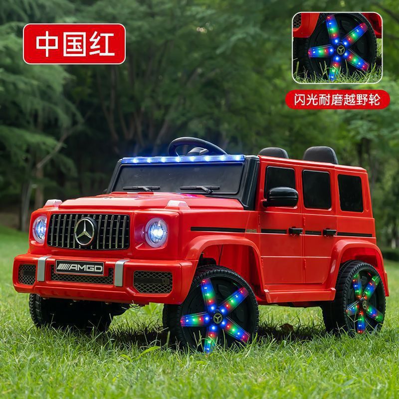 업그레이드된 2인승 + 초내하중 + 주변광 + 트렁크 - 플래시 레드(플래시 휠 4륜 구동 풀 기능 + 가죽 시트) 브랜드 Chaowei