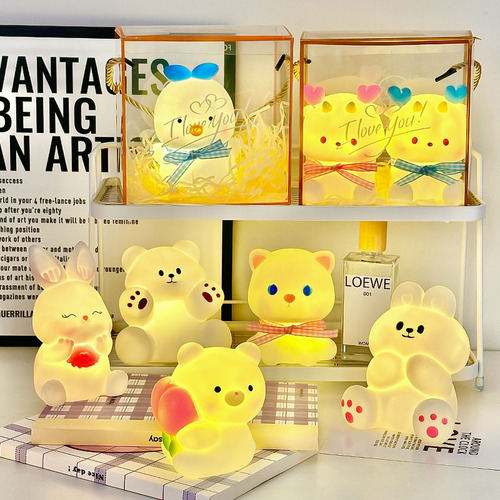 Internet celebrity cartoon night light, creative LED night light, children's luminous toys, night market stalls, gifts, supply wholesale