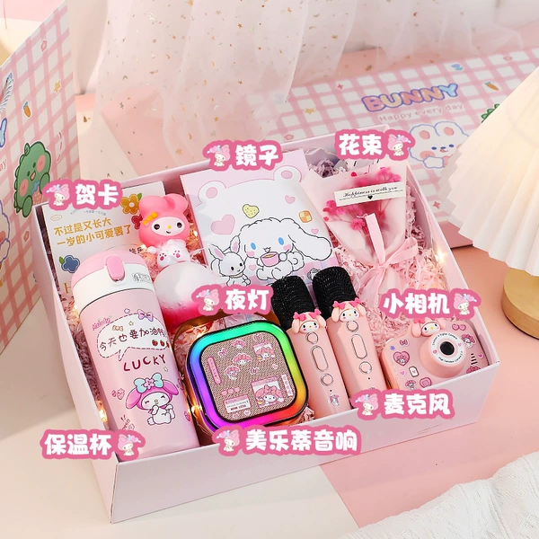 Glass, microphone, camera, memory card, night light, mirror, gift box, 8G, bouquet