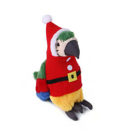 亚马逊鸟衣服新品 宠物鹦鹉圣诞节连帽衣服 圣诞鸟衣服装扮用品