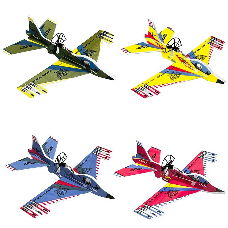 Avión eléctrico de espuma Su-27 caza doble ala luz nocturna eléctrica cargador planeador eléctrico avión de pasajeros resistente a caídas