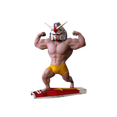 站姿扎古肌肉男高達手辦批發盒裝模型擺件男生生日禮物動漫周邊