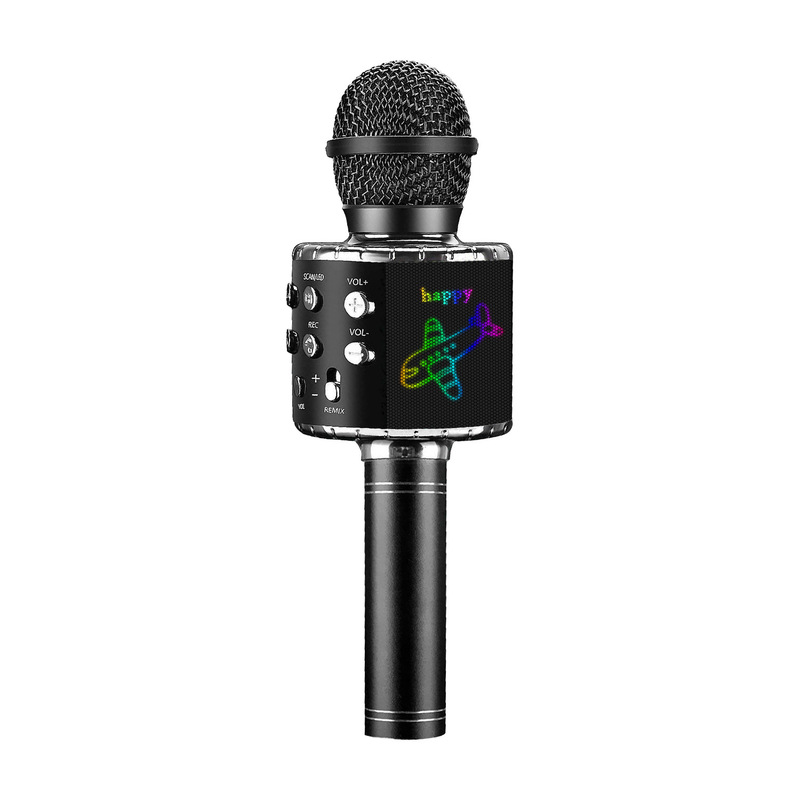 Fun graffiti wireless karaoke Bluetooth microphone professional speaker handheld studio microphone
