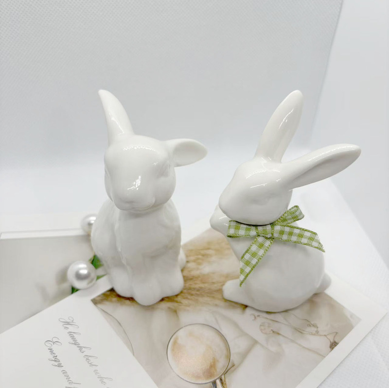 Ins Ceramic Creative Rabbit Small Ornaments Simple Home Living Room Entrance Wine Cabinet Desktop Ceramic Rabbit Decorations Ins Ceramic Creative Rabbit Small Ornaments Simple Home Living Room Entrance Wine Cabinet Desktop Ceramic Rabbit Decorations