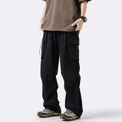 Stylish American Functional Paratrooper Work Trousers for Men - Autumn/Winter New Arrival Outdoor Sports Climbing Down Jacket Trousers Casual Long Pants