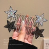 Advanced sensory rhinestone star broken hair combing the child's back mind broken hair organizer bangs faint insert hair card