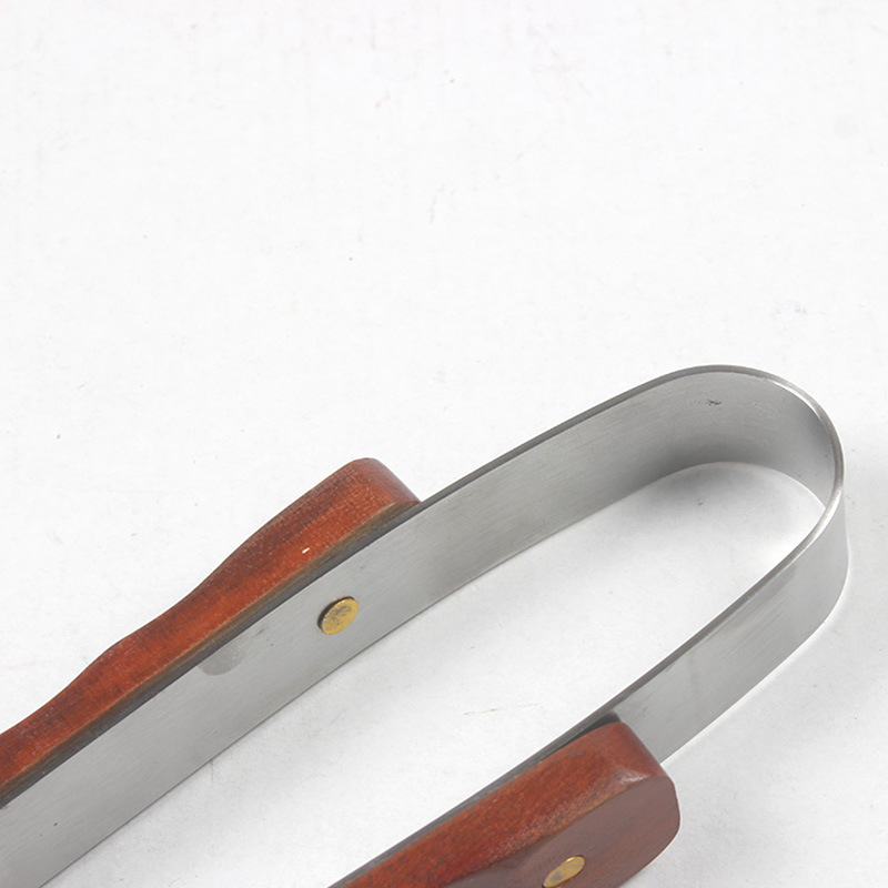 Acero inoxidable barbacoa mango de madera parrilla traje delantal bolsa de tela 7 piezas barbacoa herramientas a prueba de calor guantes fuente de fábrica