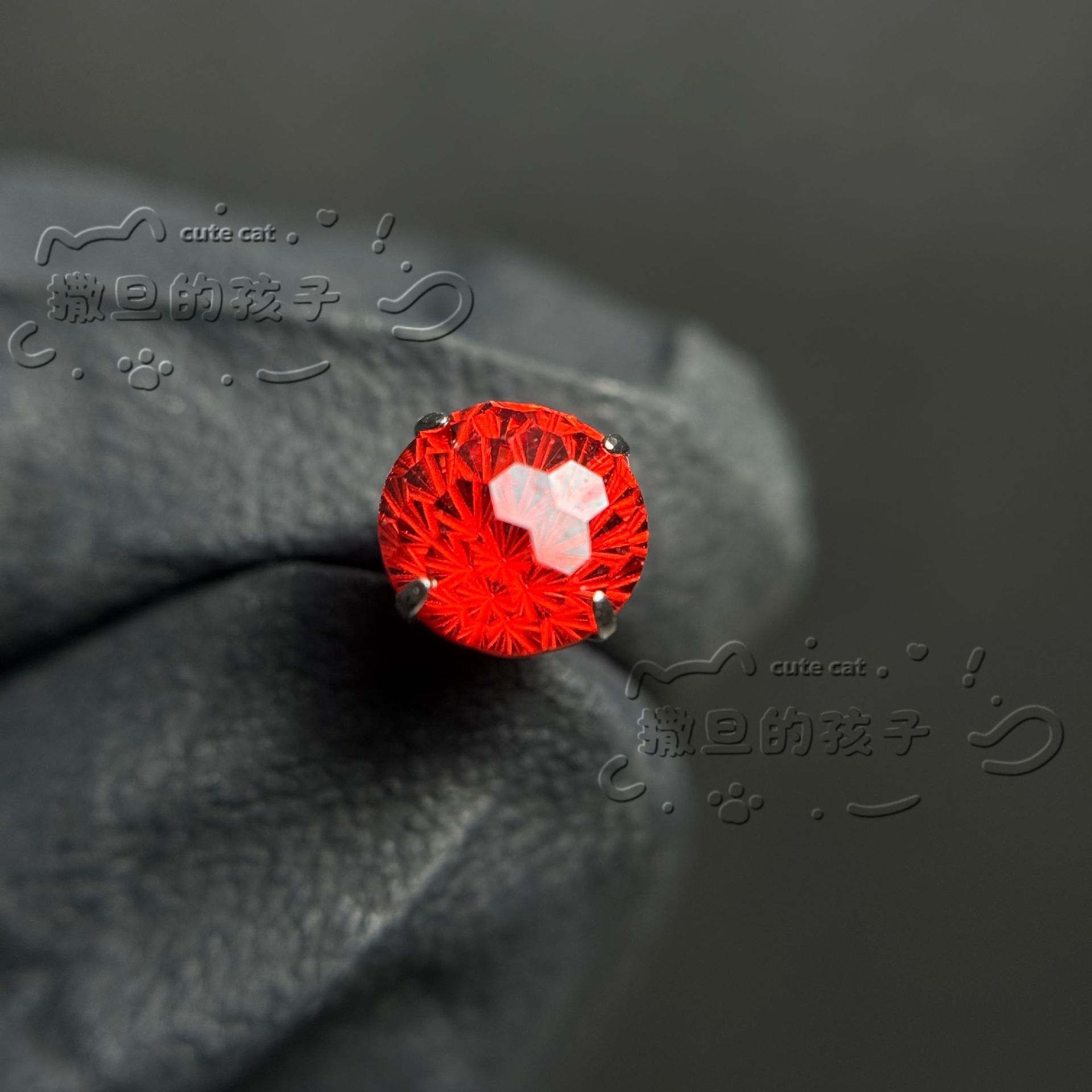 Labret piercing jewelry detail image
