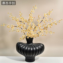 赛西清新古风仿真花束手工串珠清新客厅家居装饰摆件厂家批发K70