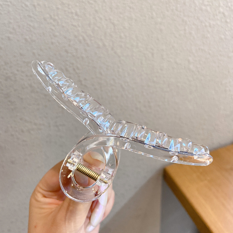 Temperamento coreano agarrar clips gran clips tocado de alta calidad clips de cabello de verano después de la cabeza clips de tiburón tocado de mujer