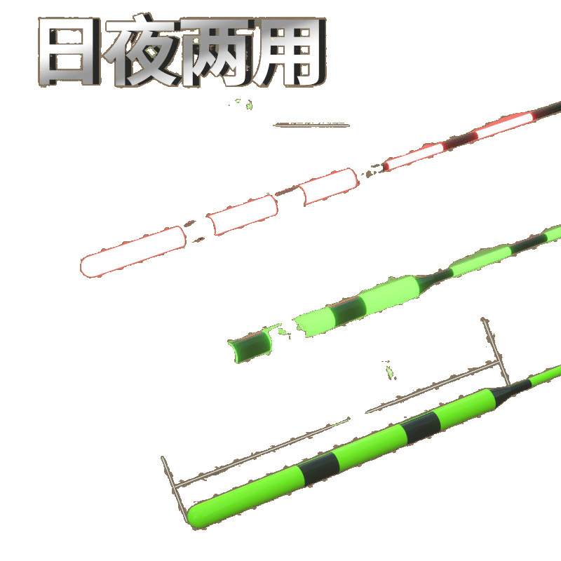 grosero y llamativo gancho de mordida decolor flujo de luz nocturna día y noche flujo eléctrico ultra brillante de alta sensibilidad a la inducción de gravedad flujo de carpa carpa