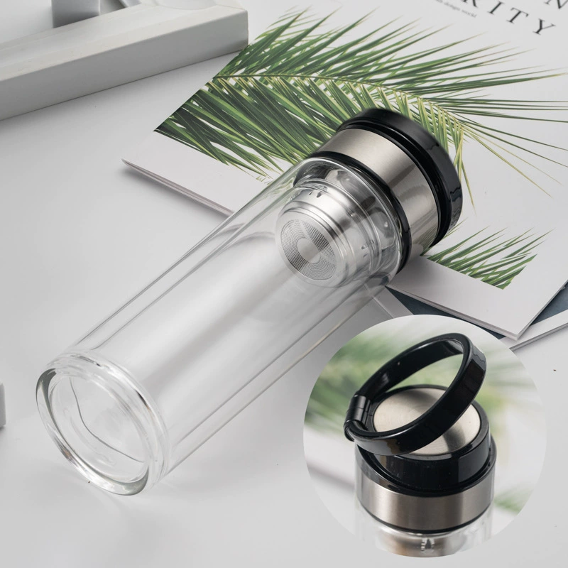 Thickened bottom double -layer glass glass men's car business thermal insulation water cup bubble cup event gift printing