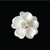 DIY shell Petalial Handmade Carving Drilling Flower Whitening White Shell Material Accessories Accessories Accessories B1-B24