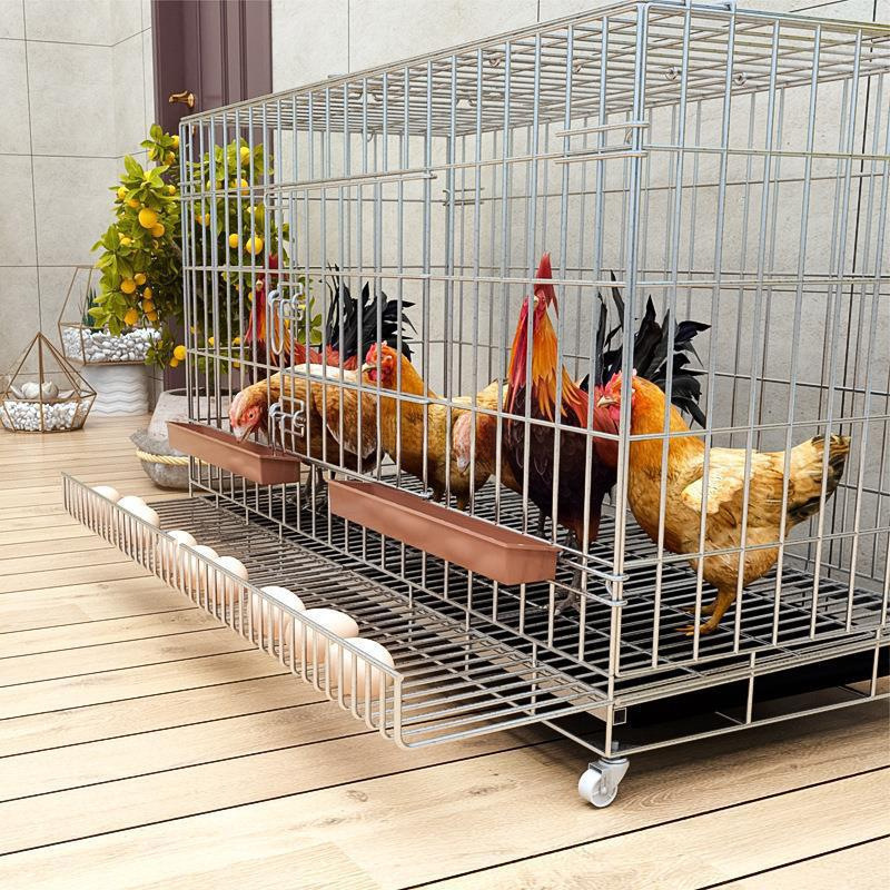 鶏小屋家庭用鶏小屋大型自動糞尿掃除折りたたみ飼育ケージ鶏小屋金網アヒルとガチョウのケージ|undefined