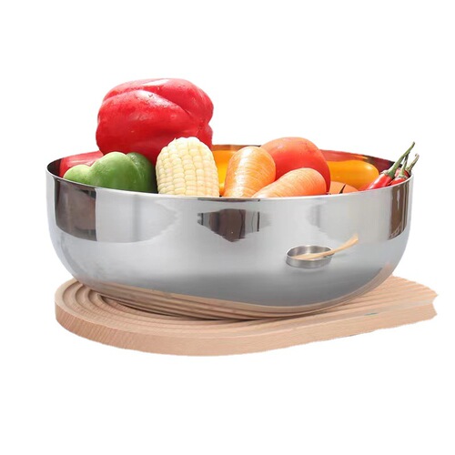 304 stainless steel thickening and deepening food grade and basin household non-stick kneading basin with lid oil basin hair basin