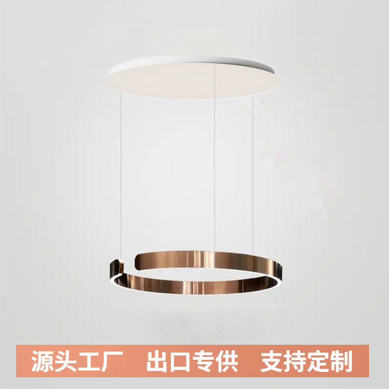 Post-modern minimalist living room lamp creative hotel exhibition hall villa decorative lamp room ring C- shaped restaurant bedroom lamp Post-modern minimalist living room lamp creative hotel exhibition hall villa decorative lamp room ring C- shaped restaurant bedroom lamp