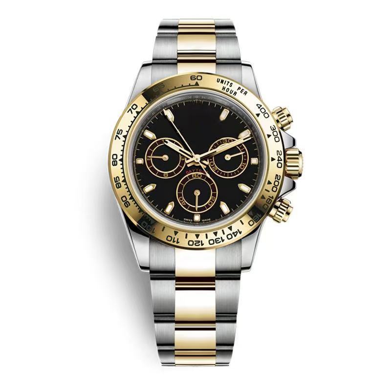 Reloj de la serie Laojia Dituna transfronterizo Panda Di Yacht Mingshi Reloj mecánico automático Green Jindi Daifa