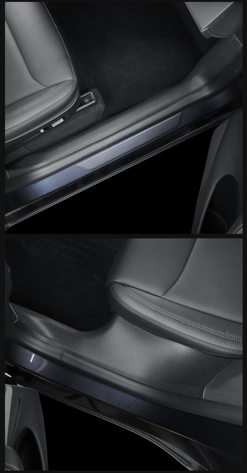 Anti-Kick Pad Protector for Tesla Model Y 25 Refreshed Front/Rear Door Sill
