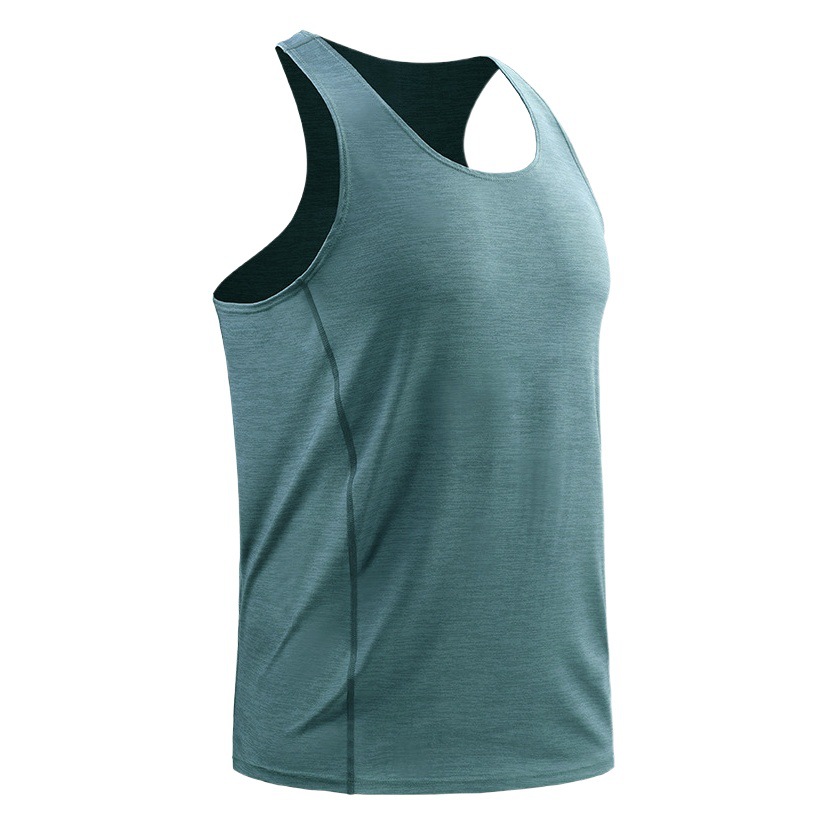 Chaleco deportivo de culturismo transpirable suelto de verano entrenamiento de los hombres ropa de fitness de secado rápido camiseta sin mangas de entrenamiento de baloncesto top image 1