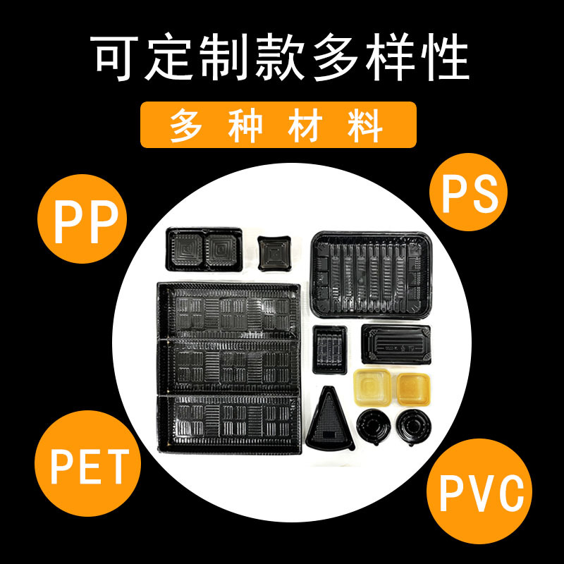Caja de embalaje de plástico PVC / pet / accesorios electrónicos cosméticos hardware diario revestimiento personalizado